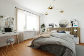 Wohnen mit Münster-Blick: 3-Zimmer-Wohnung in Neu-Ulm - Visualisierung Schlafzimmer