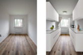 Biberach a.d. Riß: Ansprechend modernisierte 2-Zimmer-Wohnung mit Stellplatz in zentraler Lage - Kochen (Visualisierung)